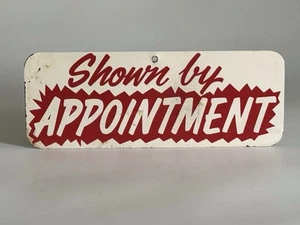Vintage ABGEBILDET NACH VEREINBARUNG Blechschild Dekor Makler Immobilien nur 16" x 6" - Bild 1 von 8