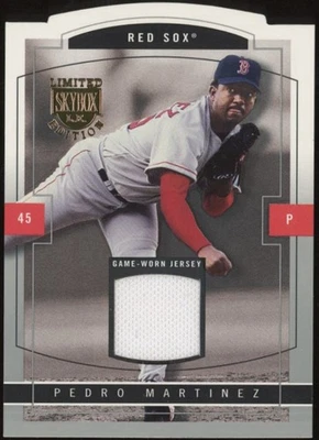 2004 Fleer Skybox Limited Edition Pedro Martinez Relic Silver Proof Die Cut /50 - Image 1 of 2
