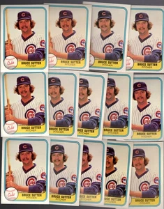 1981 Fleer Baseball #294 LOT of (14) Bruce Sutter (HOF) NM+ Chicago CUBS - Bild 1 von 1