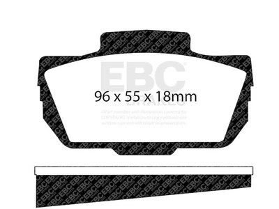 Juego de pastillas de freno delanteras para 1963-1973 Saab 96 EBC 26993VNSQ 1964 1965 1966 1967 1968 Foto 1 de 4