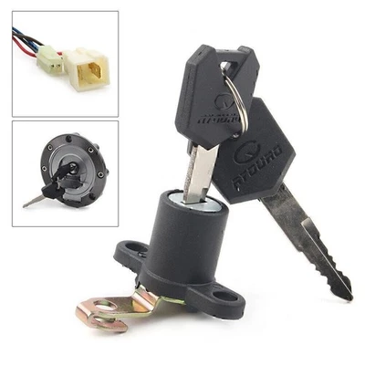 Motorbike Ignition Switch Lock Kit Gas Cap Key For Yamaha FZ09 FZ07 FZ1/FZ6/FZ8 Foto 1 de 4