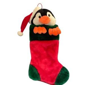 "Medias de peluche de pingüino 24"" decoración navideña objetivo 2010 peluche" - Imagen 1 de 5