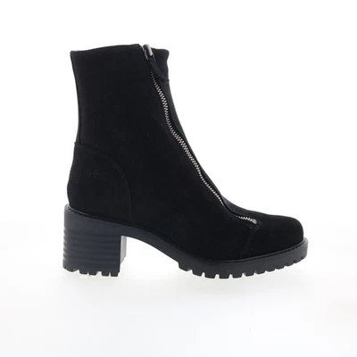 Bos. & Co. Ingle Womens Black Suede Zipper Casual Dress Boots - Image 1 of 4