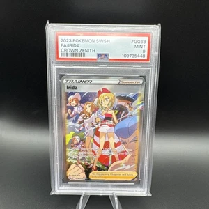 IRIDA #GG63 CROWN ZENITH - PSA 9 ENGLISH FULL ART POKEMON CARD - Picture 1 of 2