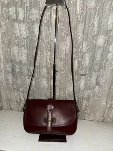 Bolso bandolera de cuero vintage Dooney & Bourke con puntada para todo clima EE. UU. - Imagen 1 de 9