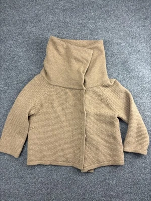 Suéter Banana Republic Mujer Grande Tostado Lana Merino Mezcla Cachemira Botón Delantero Foto 1 de 4