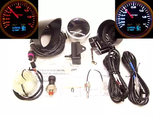 RSR Ladedruck Anzeige 4 in 1 Öldruck Öltemperatur Boost Gauge Volt 60 Instrument - Bild 1 von 8
