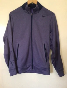WOMENS NIKE DRI-FIT MAUVE LONG SLEEVE ZIP FRONT JACKET SIZE XS - Picture 1 of 8