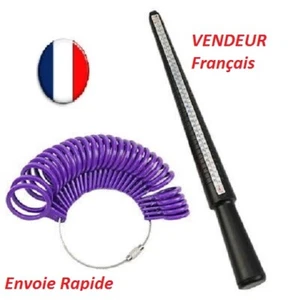 BAGUIER TRIBOULET MESURE DOIGT BAGUE BIJOUTIER ANNEAUX TAILLE FR/US RING SIZER - Imagen 1 de 6