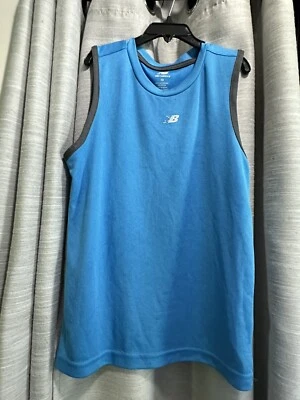 Синий майка New Balance для мальчиков размер 10 - Изображение 1 из 2