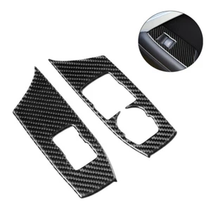 Carbon Fiber Window Switch Lift Panel Cover Trim For Chevrolet Camaro 2017-2019 - Picture 1 of 12
