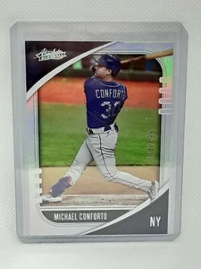 Michael Conforto 2021 Absolute Baseball HOLO SILVER (134/199) New York Mets - Picture 1 of 2