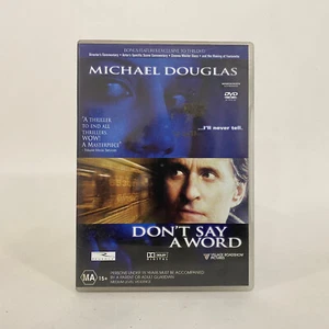 DON'T SAY A WORD DVD Thriller Mystery - PAL Region 4 - FREE SHIPPING - AUS SELL - Picture 1 of 3