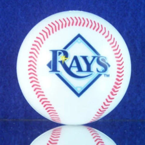 TAMPA BAY RAYS MINI BALL 2" ROUND NEW MLB OFFICALLY LICENSED HARD PLASTIC Cover