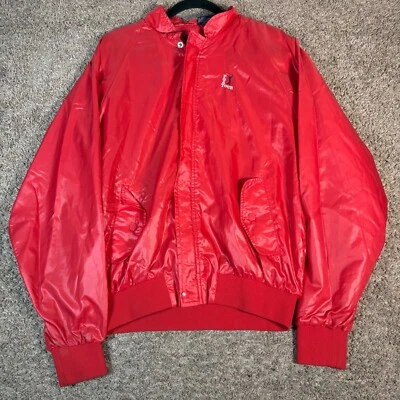 Vintage 90s PGA Tour Windbreaker Jacket Mens M Lightweight Golf Full Zip Red - Image 1 of 4