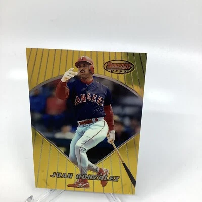 1996 Bowman's Best Juan Gonzalez #58 Texas Rangers - Image 1 of 2