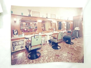 VECCHIA FOTO NEGOZIO BARBIERE PARRUCCHIERE VINTAGE 1970 CREMONA - Picture 1 of 2