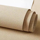 Linen Textured Fabric Wallpaper,Peel and Stick 3D Wallpaper Self-Adhesive Wallpa