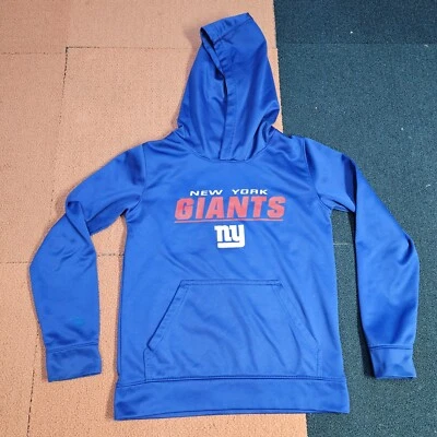 As Is* Sudadera con Capucha Juvenil New York Giants Mediana Azul 10/12 Pullover U4a Foto 1 de 4