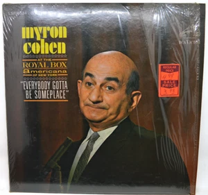 MYRON COHEN ~ Everybody Gotta Be Someplace ~ 1966 Stereo VINYL LP w/ Inner Slv - Picture 1 of 11