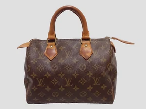 Louis Vuitton Monogram Speedy 25 Purse Bag M41528 Brown Pre-Owned 891FC - Picture 1 of 22