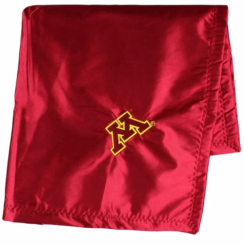 Minnesota Golden Gophers Silky and Super Soft Plush Baby Blanket, 28" x 28" Cover