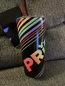 Bicchiere Disney Rainbow Pride Topolino in acciaio inox con paglia nuovo con etichetta - Foto 1 di 9