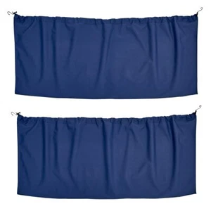 RoadPro RPCCDBL Dark Blue 2-Piece Deluxe Privacy Cab Curtain - Picture 1 of 6