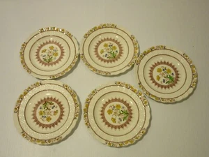 Vintage Copeland Spode "Buttercup" Set 5 Bread Plates - Picture 1 of 4