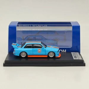 1/64 Street Weapon SW BMW LTO E30 M3 Gulf Blue Diecast Model Car Collection - Imagen 1 de 7