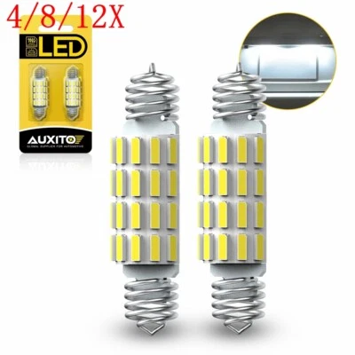 4/8/12X AUXITO 39MM-42MM 578 211-2 Interior Bombilla LED Domo Mapa Luz 6500K Blanco Foto 1 de 4