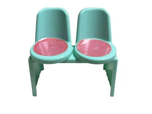 Banco silla muebles estilo Sit N Barbie Mattel 1988 vintage - Imagen 1 de 6