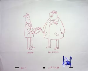 BOB & MARGARET Producción FIRMADO TODD KAUFFMAN Modelo de Personaje Diseño Lápiz #BM - Imagen 1 de 2