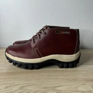 Marc Ecko Botas al Tobillo Chukka de Cuero Rojo Borgoña con Cordones para Senderismo Talla 6.5 - Imagen 1 de 16