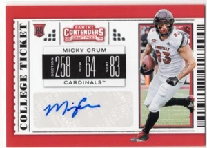 2019 Contenders Draft Picks Micky Crum Autograph Rookie Card - Picture 1 of 1