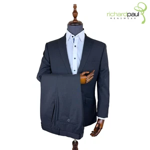 Brook Tavener Grey 2 Piece Suit 38S Jacket 30 " Trousers Wool Blend Formal - Picture 1 of 8