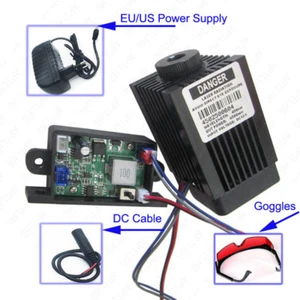 Módulo láser Buner azul enfocable 450nm 4500mW 4,5W/grabado láser TTL/analógico - Imagen 1 de 9