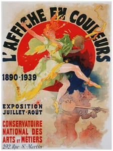 2572.L'Affiche en couleurs french Poster.Nouveau Home decor interior room design - Picture 1 of 1