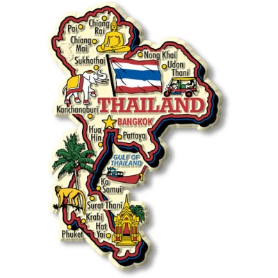 CLASSIC MAGNETS MADE WITH PRIDE IN THE USA Thailand Jumbo Country Magnet by Classic Magnets
