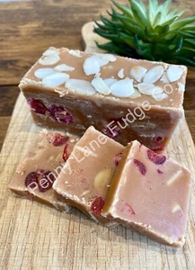 Traditional Handmade Cherry and Almond Fudge (Gift Wrapped) - Picture 1 of 7