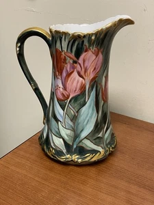 Tressemanes & Vogt Limoges Frankreich handbemalter Krug 8,75 cm hoch - Bild 1 von 8