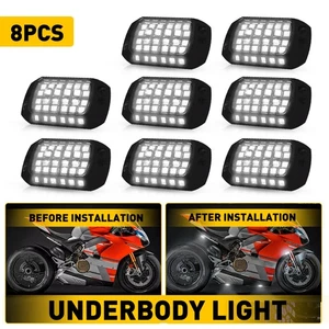 8x White 36LED Under Car Underbody System Underglow Neon Light Waterproof Lamp D - Picture 1 of 22
