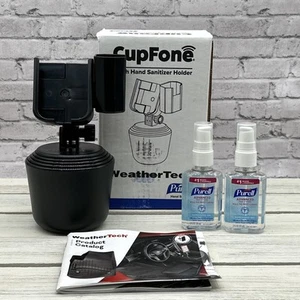 WeatherTech CupFone Phone Holder with Purell Hand Sanitizer Holder, Manual (USA) - Photo 1 sur 1