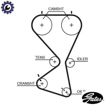 TIMING BELT 5556XS FOR HYUNDAI HIGHWAY/VAN SONATA/IV/Mk/III SONICA SANTA/FE 2.0L - Image 1 of 4