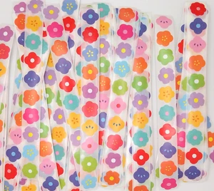 Paquete de 50 pegatinas de flores pequeñas/varios estilos y colores/libro de recortes/artesanías/0,5" - Imagen 1 de 3