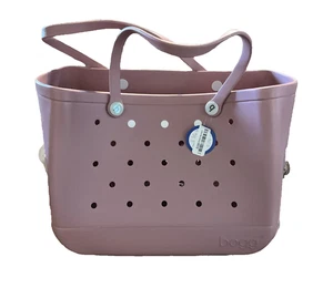 Bogg Blush Pink Bag 19" x 15" x 9.5" & 2 Clear Accessory bags NEW - Picture 1 of 4