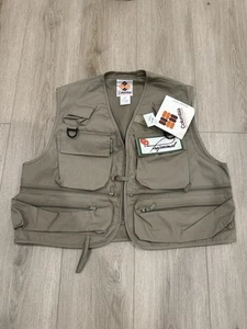 NWT Vintage Columbia Vest Men's Large Fly Fishing Utility Pockets Hunting Fuji - Picture 1 of 11