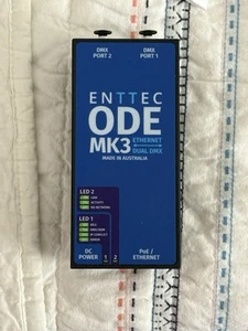 ENTTEC ODE Mk3 70407 POE 2 Universe DMX / RDM Ethernet Controller - Picture 1 of 3