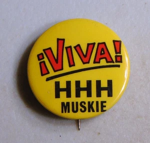 Hubert Humphrey 1968 campaign pin button political - Picture 1 of 1