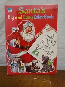 Santa's Big and Easy Malbuch Vintage 1975 von Whitman  - Bild 1 von 5